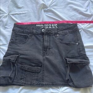 VIP Black Cargo Skirt